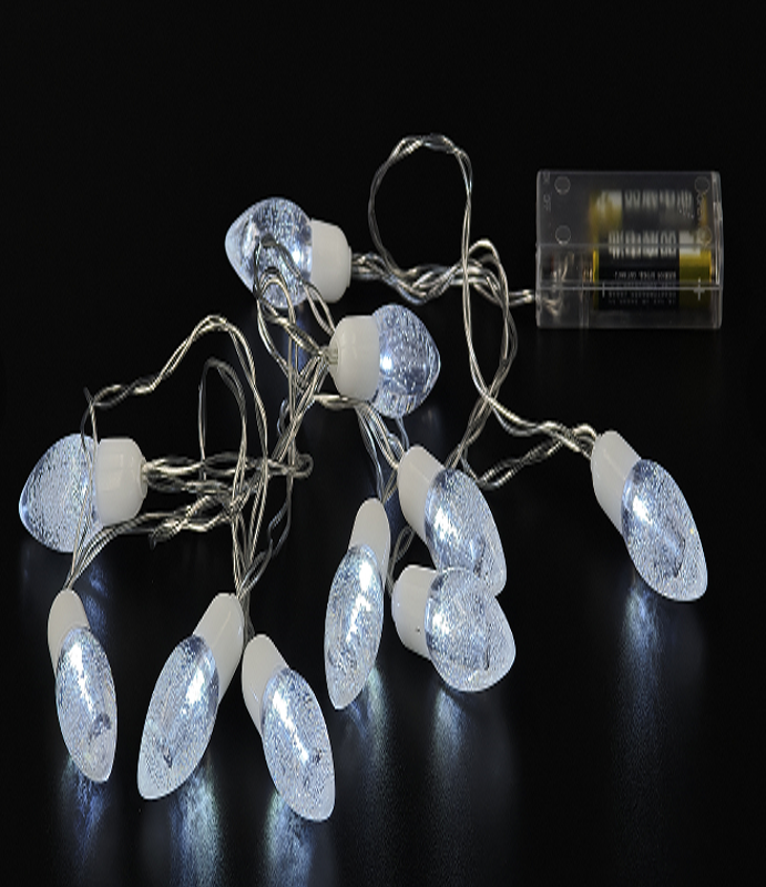 GUIRNALDA 10 LEDS – FOCOS CABEZAL BLANCO