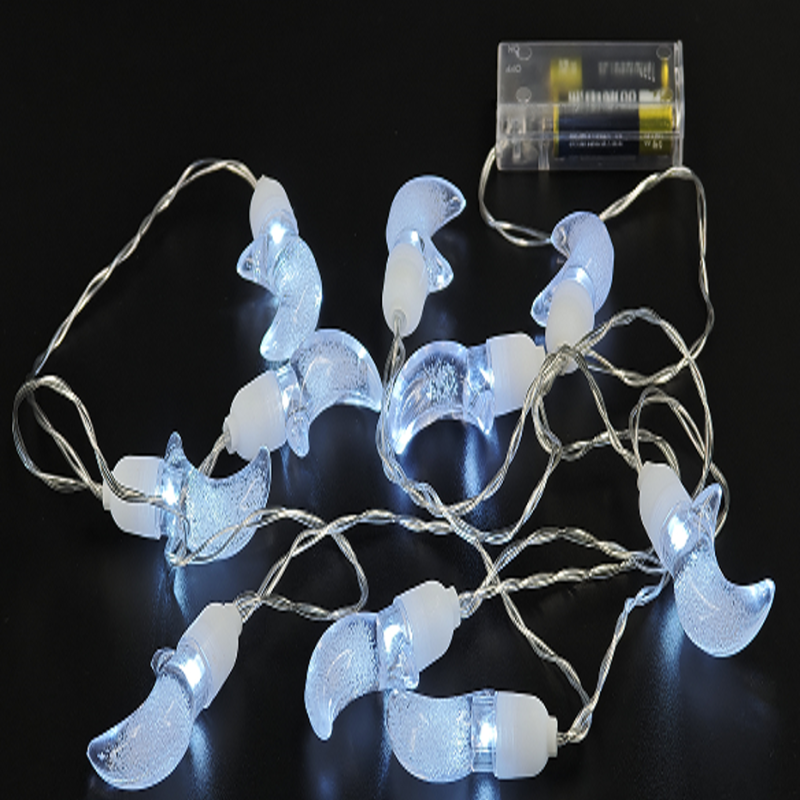 GUIRNALDA LUNA 4*3 CM 10 LEDS
