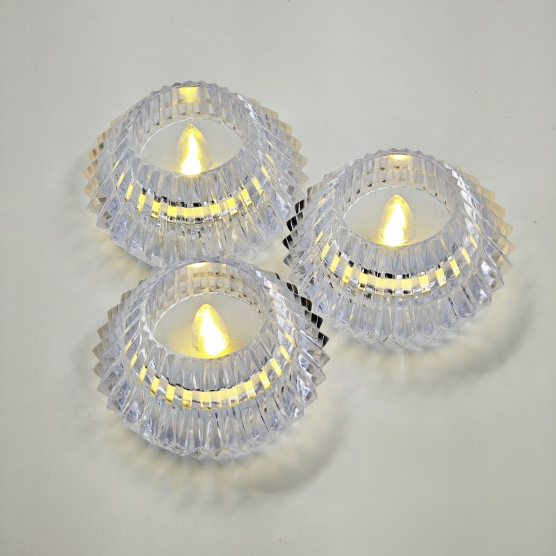 VELA DIAMANTE CON LUZ X12