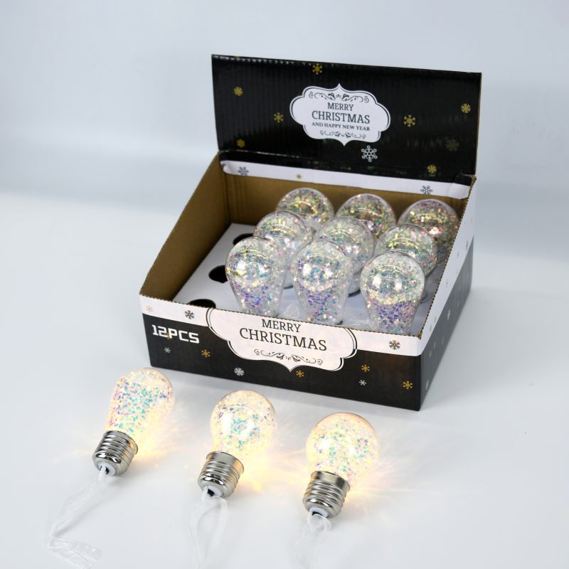 FOCO ADORNO CON BRILLO LED X12