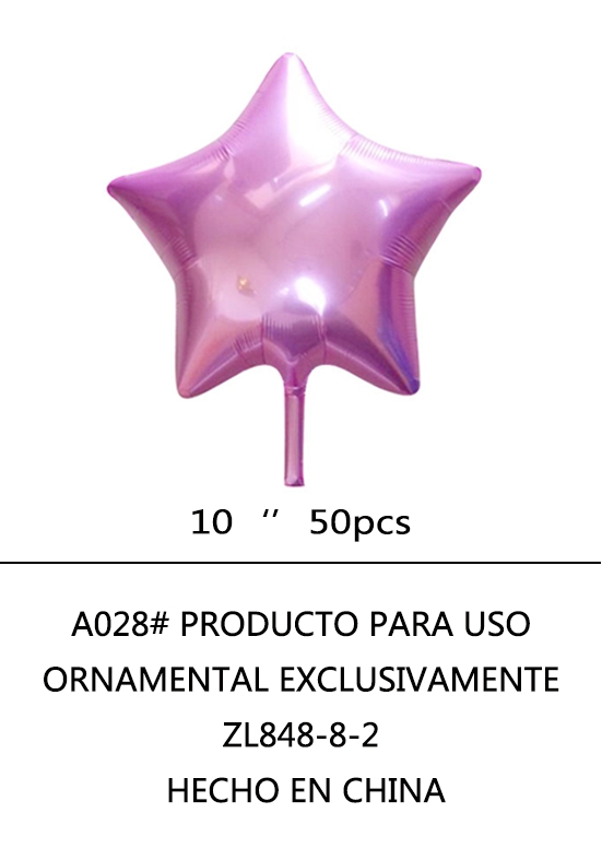 GLOBO ESTRELLA 10″ X50U