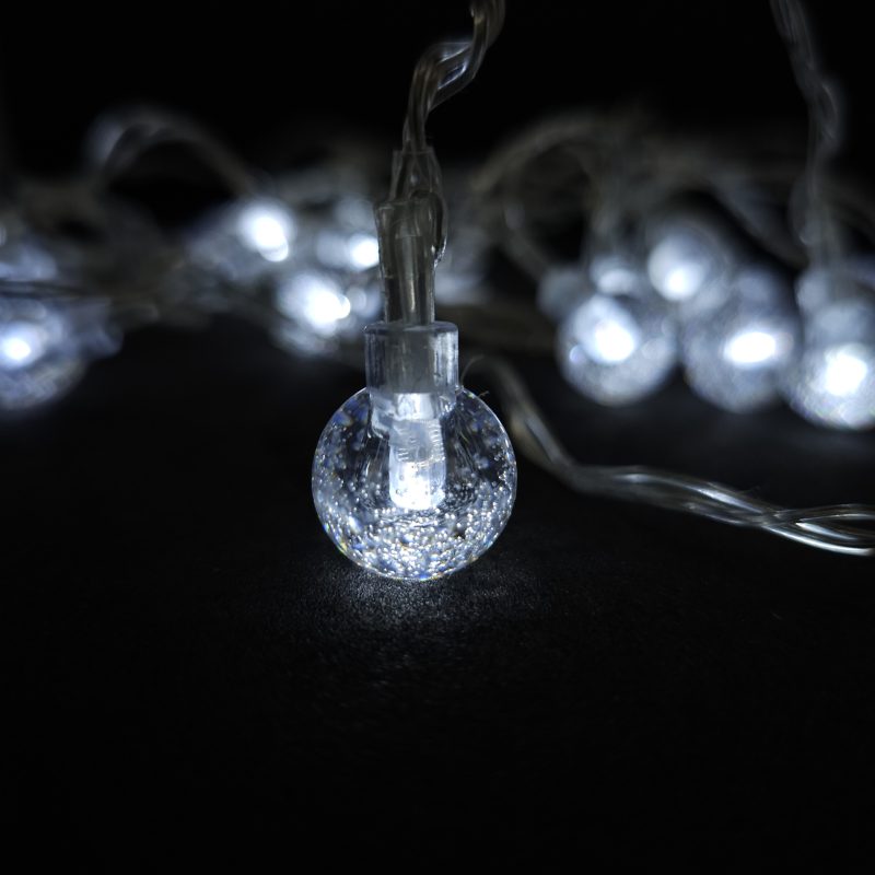 [PREZLBURBUJAS] 28 LED – BOLITAS TRANSPARENTES (BURBUJAS) (220V)