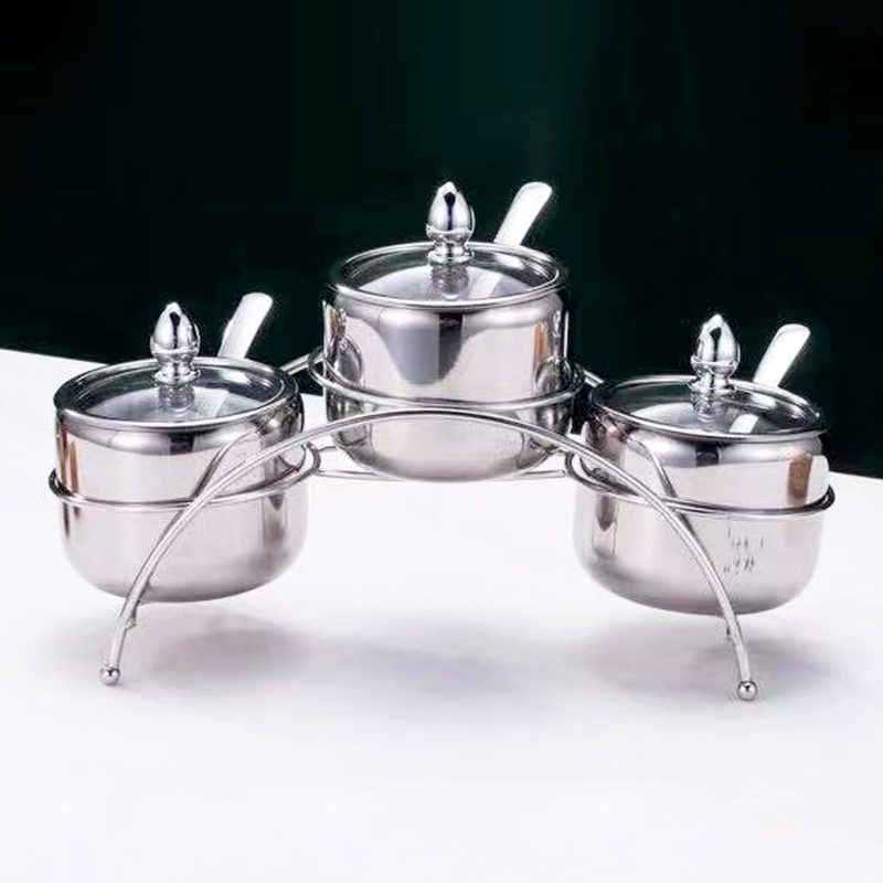 SET DE ESPECIEROS DE ACERO (3 PCS)