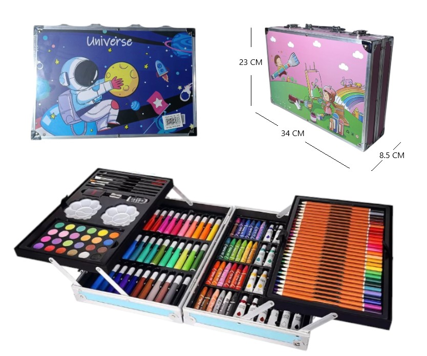 SET MALETIN 145PSC PINTURAS DU1136 SOLO ROSA