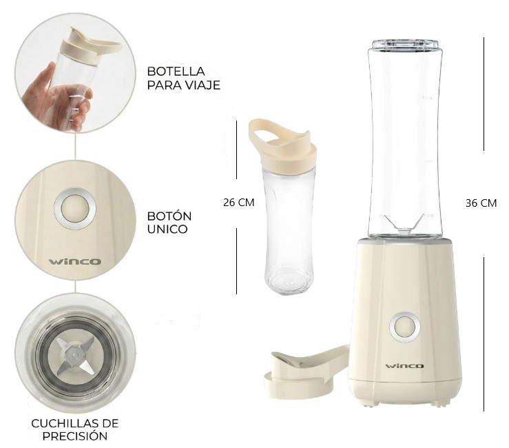 [PREITW1906] LICUADORA DEPORTIVA C/ VASO WINCO
