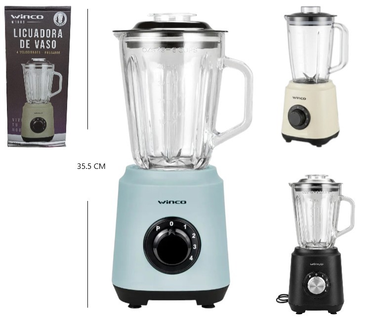 [PREITW1803] LICUADORA DE VIDRIO WINCO 1.5 LT