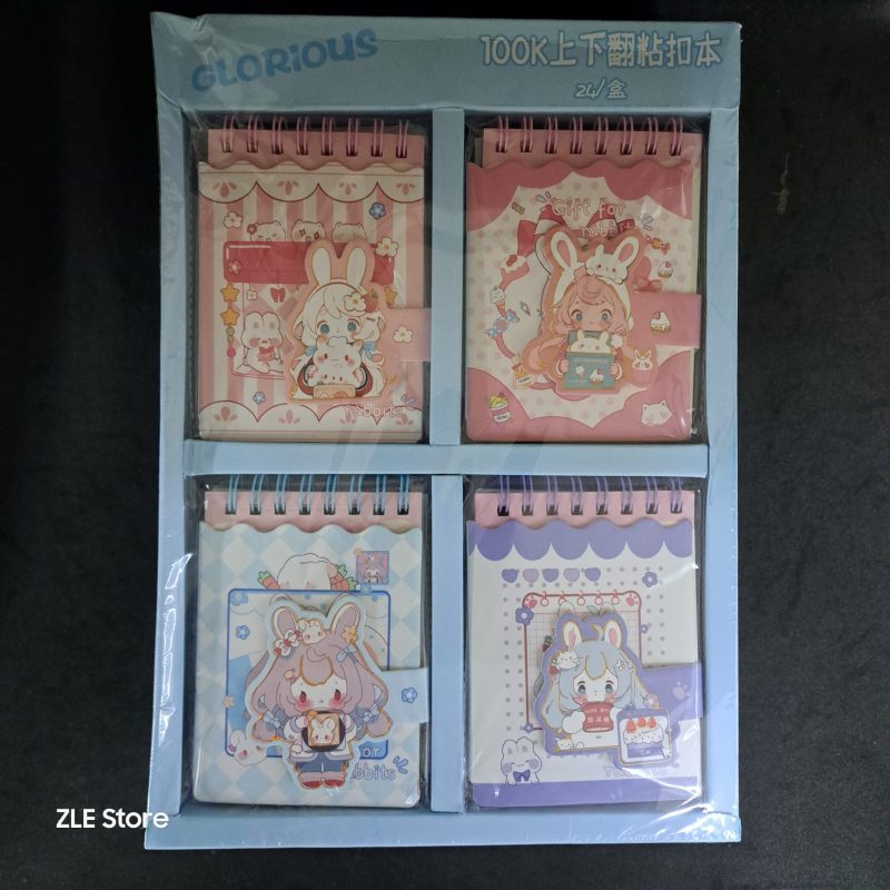 AGENDITA CONEJO CON VELCRO 7.7*10.7 CM X24U
