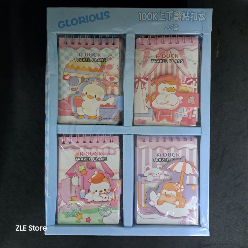 AGENDITA PATO CON VELCRO 7.7*10.7 CM X24U