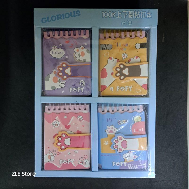 AGENDITA PATITA CON VELCRO 7.7*10.7 CM X24U