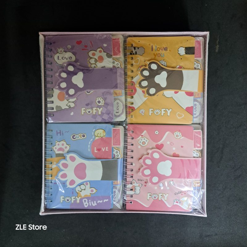 [PREZLAGENDITAPATITACONVELCRO10112CMX24U] AGENDITA PATITA CON VELCRO 10*11.2 CM X24U