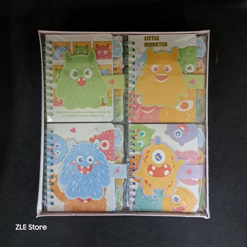 AGENDITA MONSTRUOS CON VELCRO 10*11.2 CM X24U
