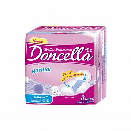 Doncella Toalla c/Alas s/Perfume x8 Unidades