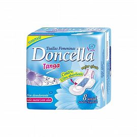 Docenlla Toalla Tanga c/Alas x8 Unidades
