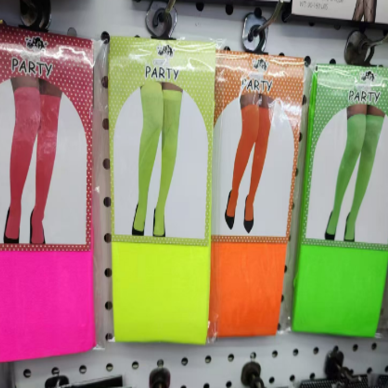 MEDIAS DE COTILLON FLUORESCENTE X12
