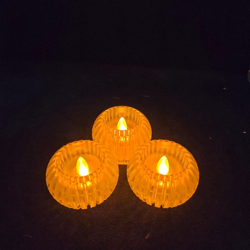 VELA REDONDA CON LUZ X12