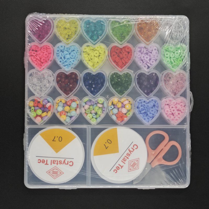 SET CUENTAS CORAZÓN 19*19.5 CM 230 G