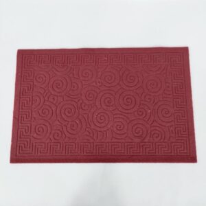 FELPUDO POLIESTER BASE PVC 37X57CM RECT BORDO