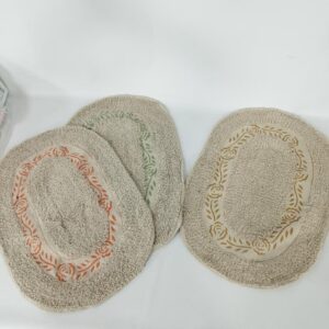 [PRECTINKRND602] ALFOMBRA P/ BANO 40X60CM OVAL FLOR