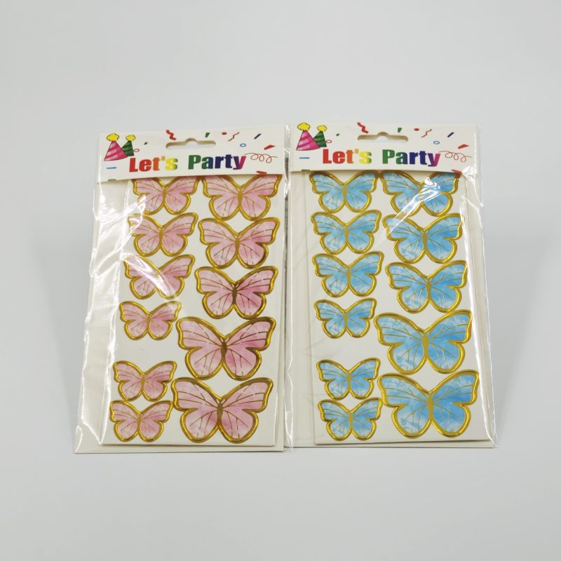 ADORNO PARA TORTA MARIPOSA X12