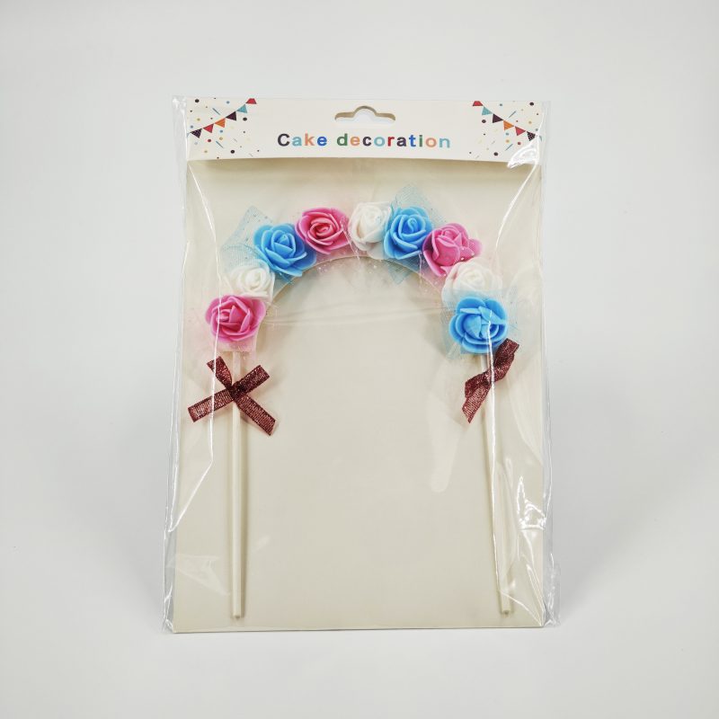 ADORNO PARA TORTA FLORES X12