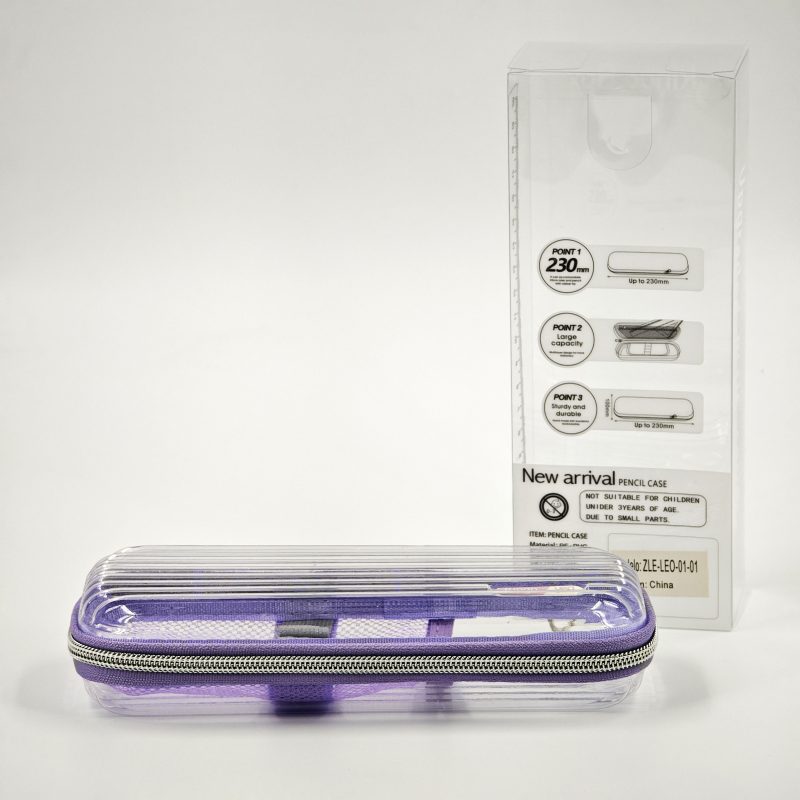 [PREZLESTUCHETRANSPARENTEPARALAPICES] ESTUCHE TRANSPARENTE PARA LÁPICES X4