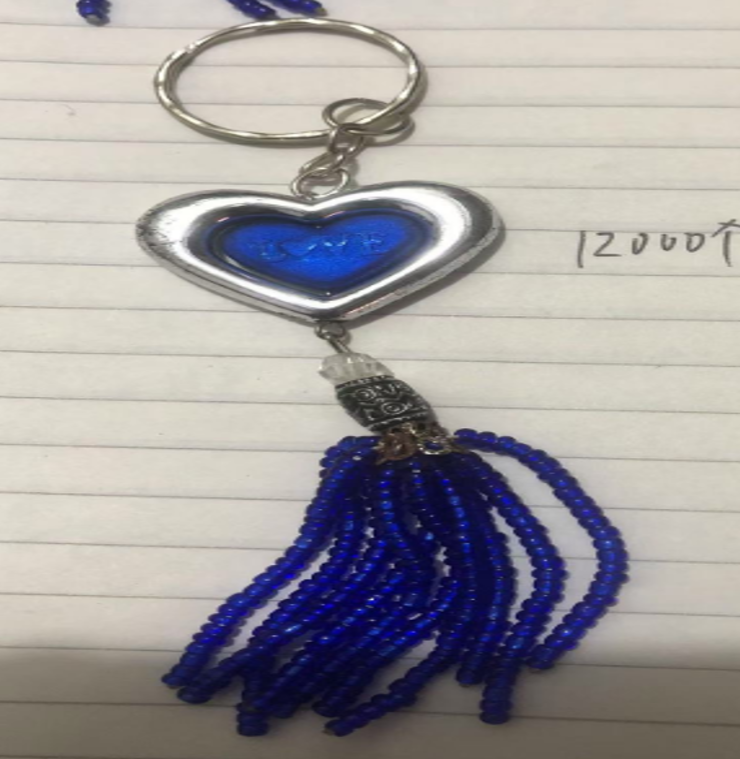 LLAVERO CORAZON AZUL X12U