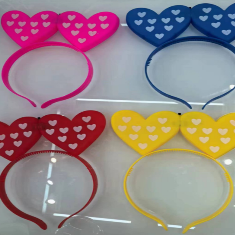 VINCHA CORAZONES CON LUZ X12