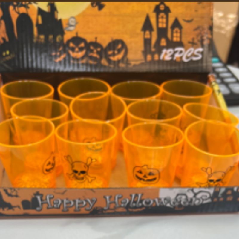 VASO DE PLASTICO HALLOWEEN X12