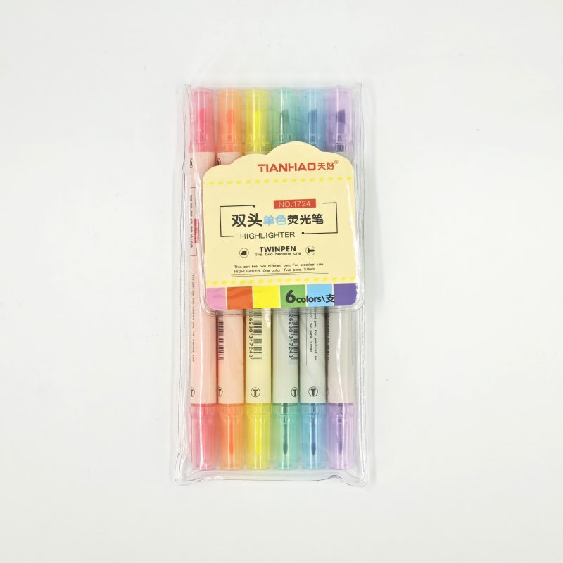 RESALTADOR FLUORESCENTE DOBLE PUNTA X24