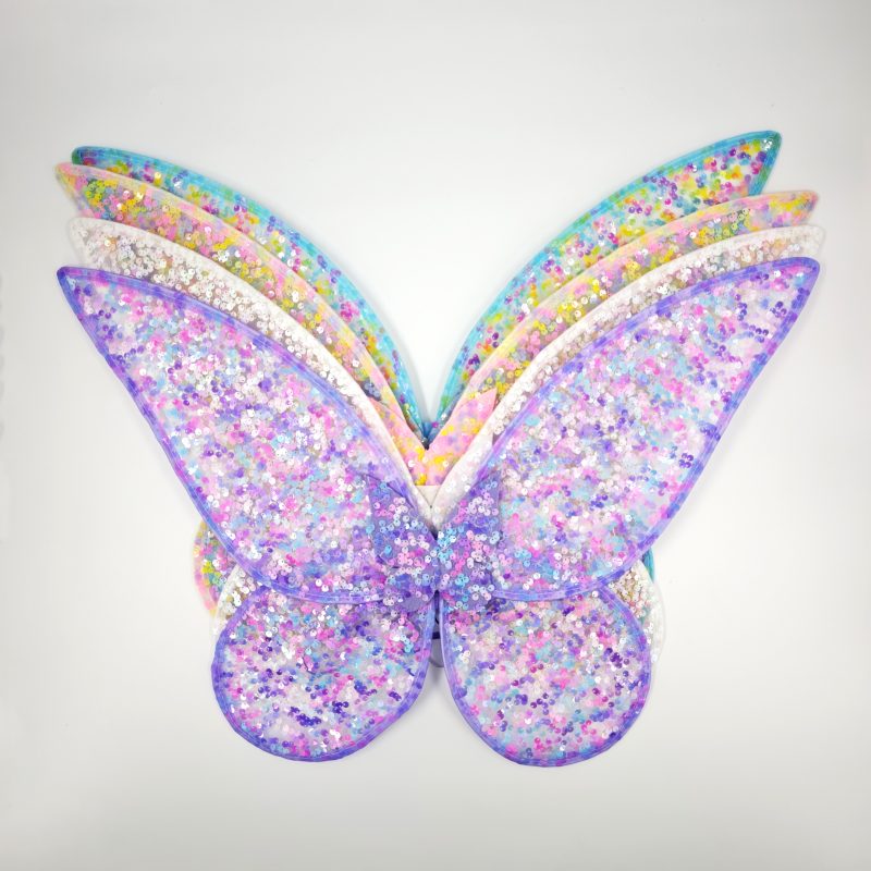 ALAS DE MARIPOSA CON LENTEJUELAS