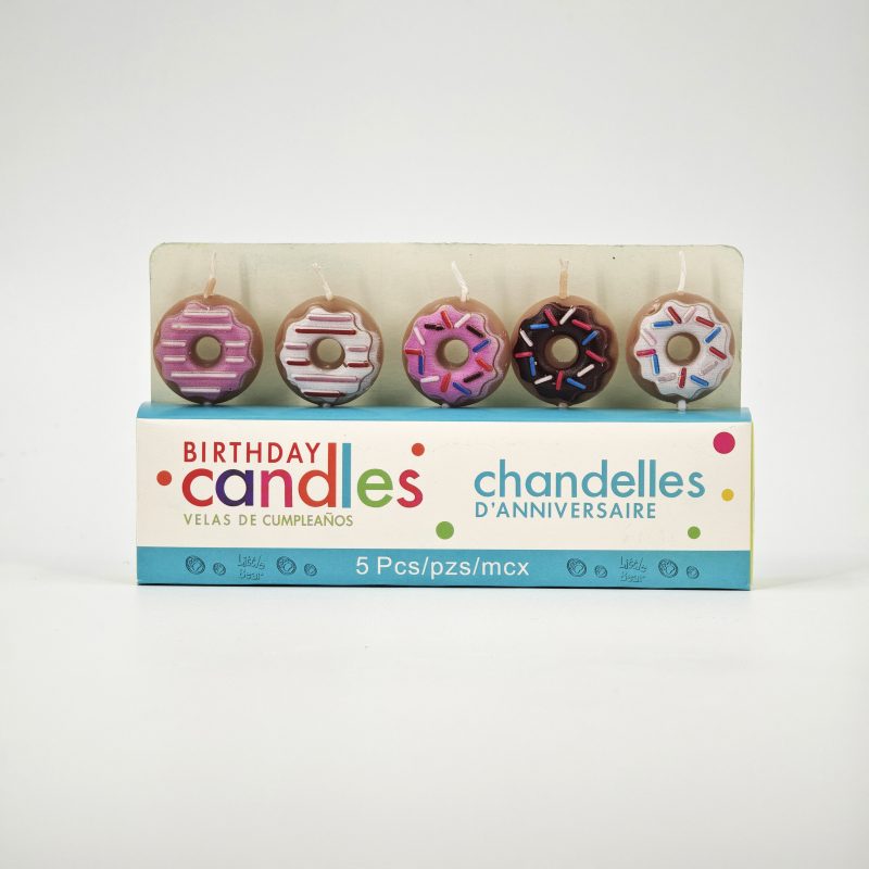 VELA PARA TORTA DONAS X6