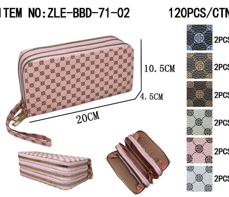 CARTERA DOBLE CIRCULOS 20*10.5*4.5CM