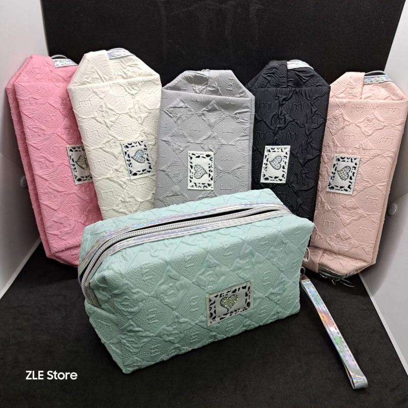 BOLSO DE MANO PARA MUJER CORAZON CON LENTEJUELAS 18*10*7 CM