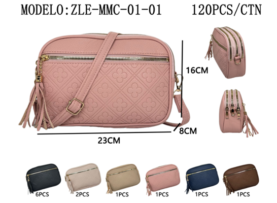 CARTERA BANDOLERA “TREBOL” X12