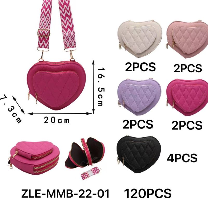 CARTERA BANDOLERA CORAZÓN X12