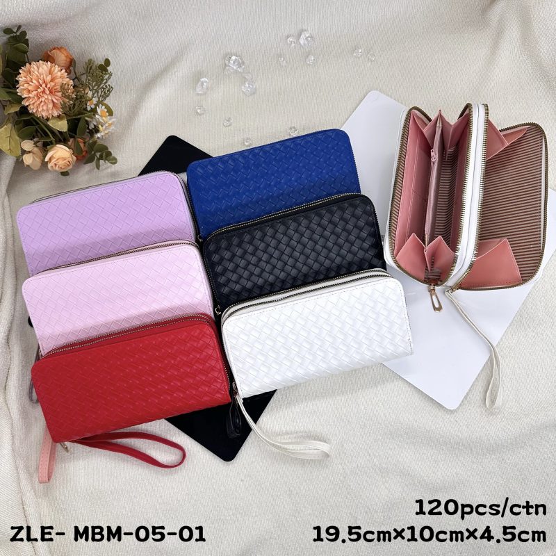 CARTERA DE MANO DOBLE CIERRE X12