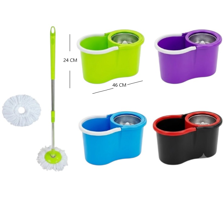 [PREITMP8088] BALDE MOPA CENTRIFUGADOR GIRA 360° HOG-MP-01