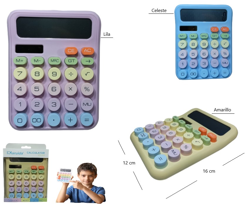 CALCULADORA KAWAII 12DIGITOS