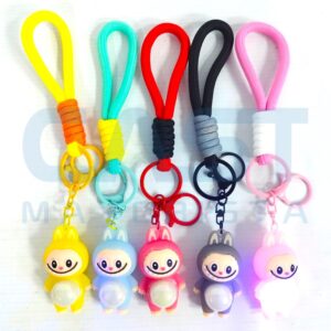 OFERTA* LLAVERO {WD908} 6CM LABUBU C/LUZ -PACK X12