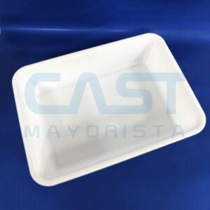 BATEA RECT 41X30X9CM BLANCA MEDIANA