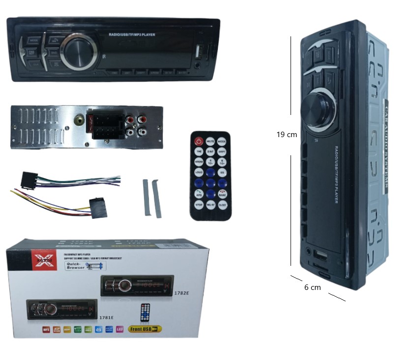 STEREO AUTO FIJO BLUETOOTH 1781-1784