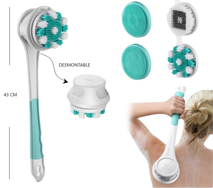 SET DE CEPILLO DE BAÑO RECARGABLE