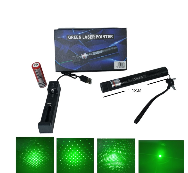 PUNTERO LASER RECARGABLE 303
