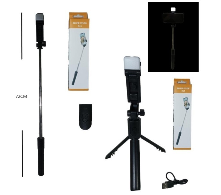[PREITSF51010] PALO SELFIE BLUETOOH +TRIPODE Y LUZ