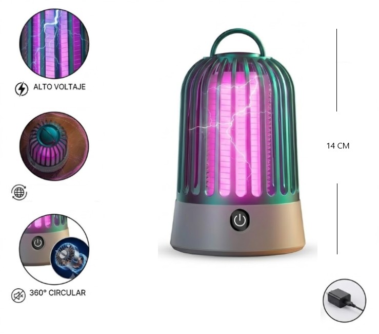 LAMPARA MATAMOSQUITO TIPO FAROL