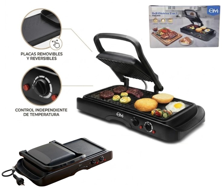 GRILL PARRILLA ELECTRICO 2 EN 1