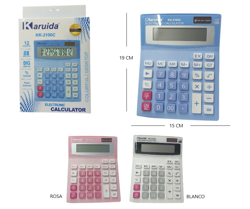 CALCULADORA KARUIDA 12 DIGITOS