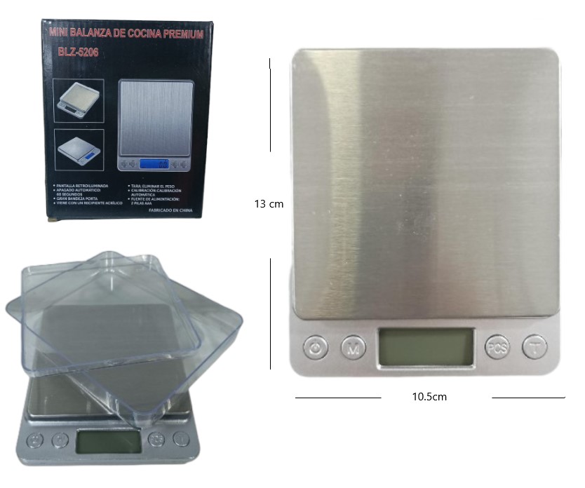 [PREITBLZ5206] BLZ-91019 BALANZA DE COCINA 0.1-3000G