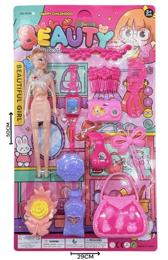 SET DE BELLEZA CON MUÑECA