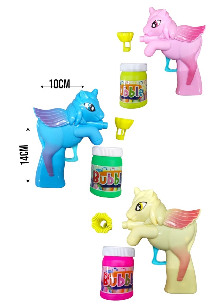 BURBUJERO A FRICCION UNICORNIO
